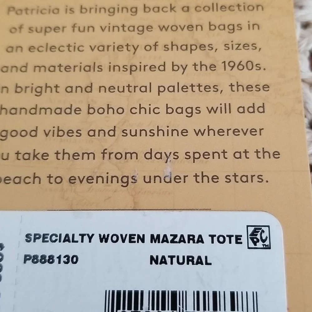 New Patricia Nash Mazara Crochet Tote Bag - Picture 14 of 14